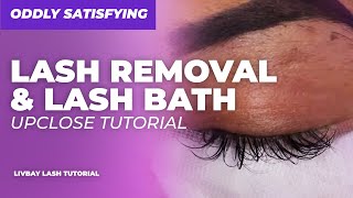 Oddly Satisfying - Lash Removal & Deep Cleaning Lash Bath