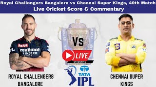 🔴IPL 2022 Live Match - RCB vs CSK | RCB vs Chennai Super Kings | Live Cricket 19 Gameplay