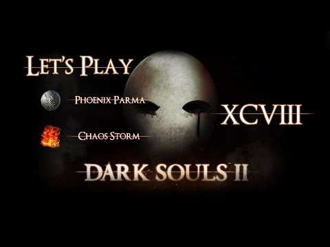 Let's play Dark souls II - 98 - How to get the items on the fire rocks in Iron keep