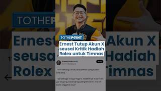 Ernest Prakasa Tutup Akun X seusai Kritik Hadiah Rolex dari Prabowo untuk Pemain Timnas Indonesia