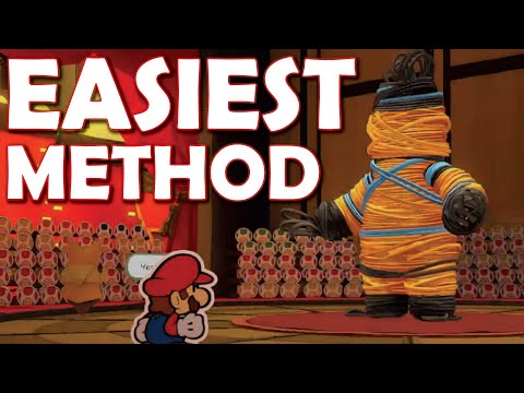 EASIEST METHOD! RUBBER BAND BOSS - PAPER MARIO: THE ORIGAMI KING GUIDE/ TUTORIAL/ WALKTHROUGH