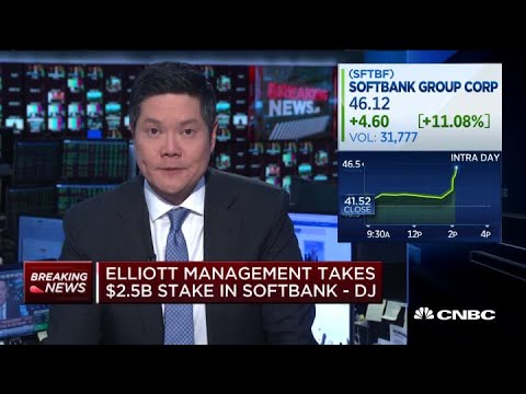 艾略特管理公司25億美元入股軟銀。道瓊斯 (Elliott Management takes $2.5B stake in SoftBank: Dow Jones)