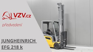 Tř&iacute;kolov&yacute; vidlicov&yacute; voz&iacute;k Jungheinrich EFG 218 k | Obr&aacute;zek 4 - Machineryline