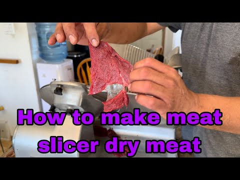 How to make meat slicer dry meat