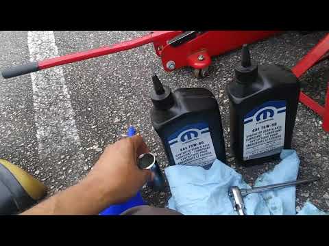 Changing differential fluid LH FWD cars .