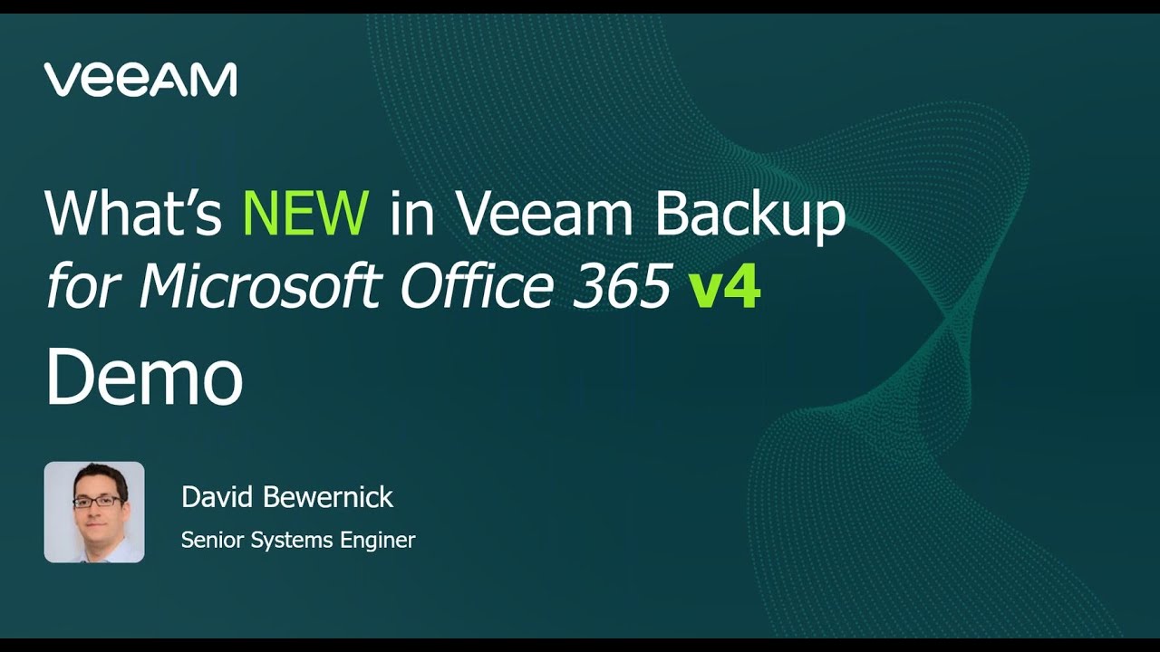 Veeam Backup for Microsoft Office 365 v4 video