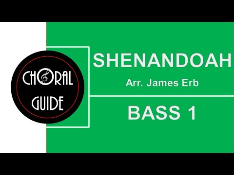 Shenandoah - BASS 1 (Arr J Erb)