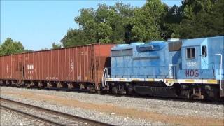 preview picture of video 'Lots of Engine Power on NS 373 in Millen, GA 7/29/14'