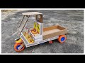 How To Make Auto Rickshaw Loader From Matchbox DIY Electric Cargo Auto Rickshaw