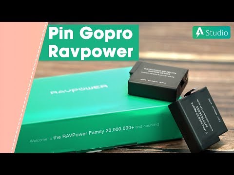 Pin dự phòng tốt nhất cho Gopro Hero 5, 6, 7 - Ravpower RP-PB074