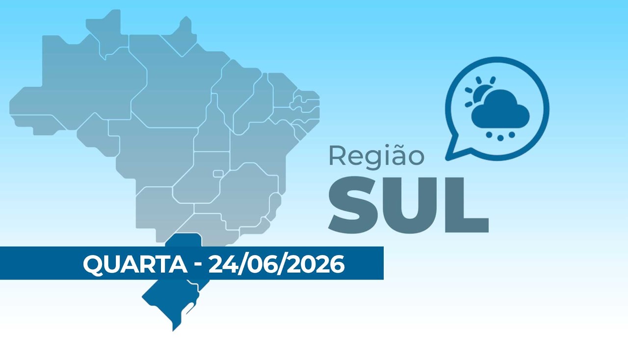 Veja a previsão do tempo para a região Sul do Brasil