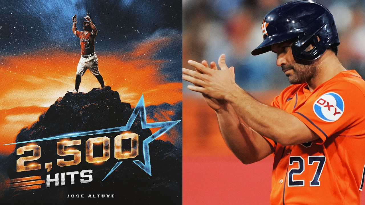 2,500 hits for Jose Altuve! (Laced a double to become 2nd active player to reach 2,500 career hits)