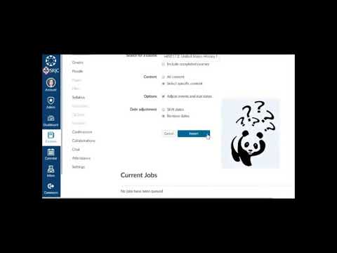 Part of a video titled Importing and Preparing Your Course Shell in Canvas - YouTube