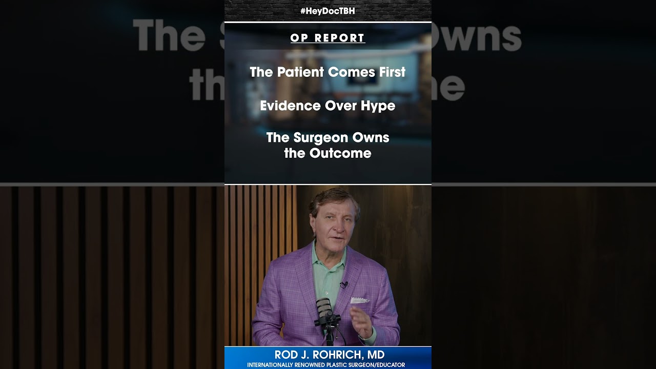 The RJR Op Report is in. 📋 And Dr. Rod Rohrich is not holding back.