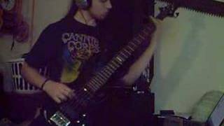 Cannibal corpse Rotted body landslide on bass guitar