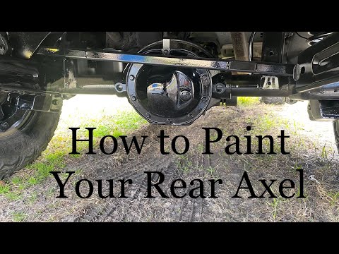 How to Spray Paint Rear Axel. Under Carriage or chassis paint