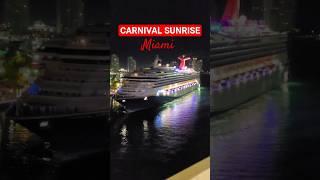 CARNIVAL SUNRISE заходит в порт Майами #carnivalsunrise #miami #umarkeyn #nicemusic #travel #4k