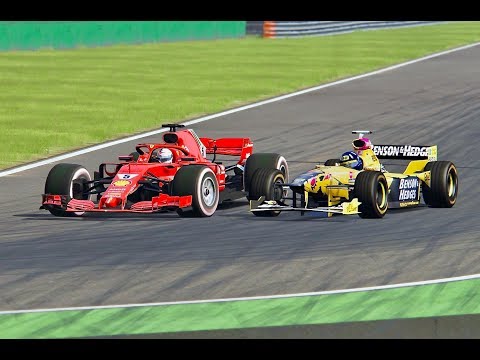 Ferrari F1 2018 vs Jordan F1 1998 - Monza