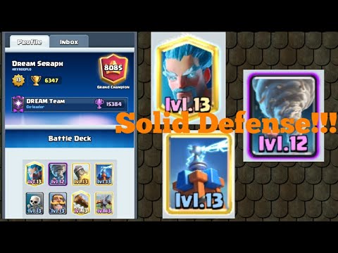 Push Back To Top Ladder!!! X-Bow Ice Wizard Gameplay (6300+) - Clash Royale