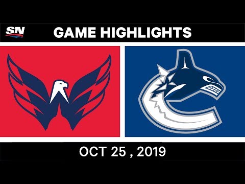 NHLハイライト｜キャピトルズ対カナックス 2019年10月25日 (NHL Highlights | Capitals vs. Canucks – Oct. 25, 2019)