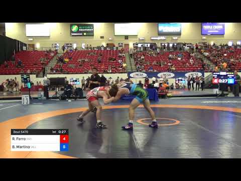 2018 Marine Corps US Open/UWW Junior Freestyle 79 Con 32 #2 - Rya Ferro (OSC-) Vs. Brandon Martino