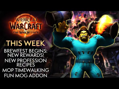 New Brewfest Rewards, Raid Recipes, Transmog Addon! This Week In Warcraft