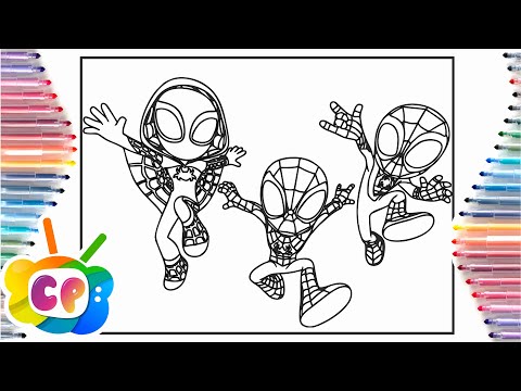 Spidy Coloring Pages/Spidy and his amazing friends/Cartoon - On&On (feat. Daniel Levi)[NCS Release]