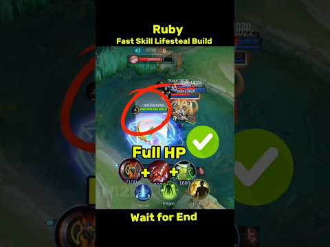 Ruby Best Fast Skill Lifesteal Build Tutorial Mobile legends #ml2b #ruby #mlbb #tutorial #mlbb