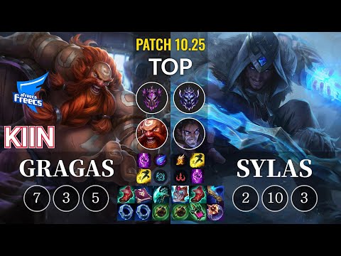 AF Kiin Gragas vs Sylas Top - KR Patch 10.25