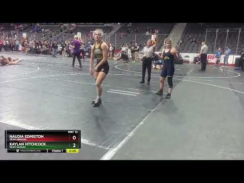 122 Lbs Cons. Round 3 - Naudia Edmiston, Team Oregon Vs Kaylan Hitchcock, Team Kansas 255e