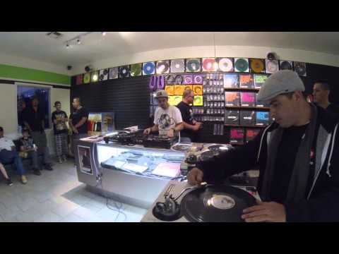 Turntable Scratch Session with Spinobi, Ricky Jay, Clever DJ at Jesse Dean Designs Shop 04/24/13