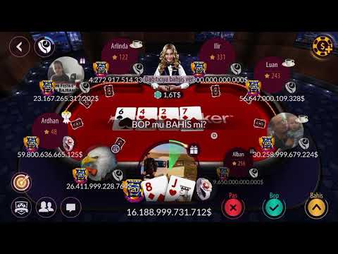 Texas Zynga Poker 7 Player Team in 50/100 9 table what a play?