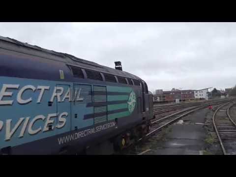 DRS Class 37's no's: 37605-37609 @ Bristol Temple Meads {6M63} 11/11/2014.