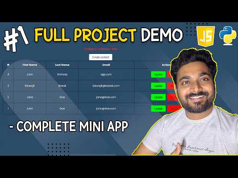 Build A Full Stack Web App With Python Flask Javascript Mini Project Part 1