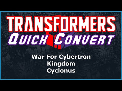 Transformers War For Cybertron Kingdom Voyager Cyclonus | Quick Convert