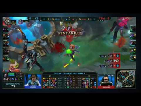TSM vs C9: Bjergsen Pentakill