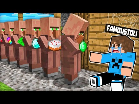 I BECAME POOR BUT THE VILLAGERS HELPED ME IN MINECRAFT!