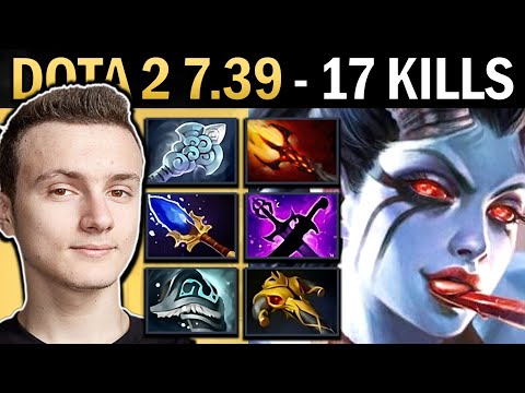 Queen of Pain Gameplay Miracle with 17 Kills and Vyse - Dota 7.39
