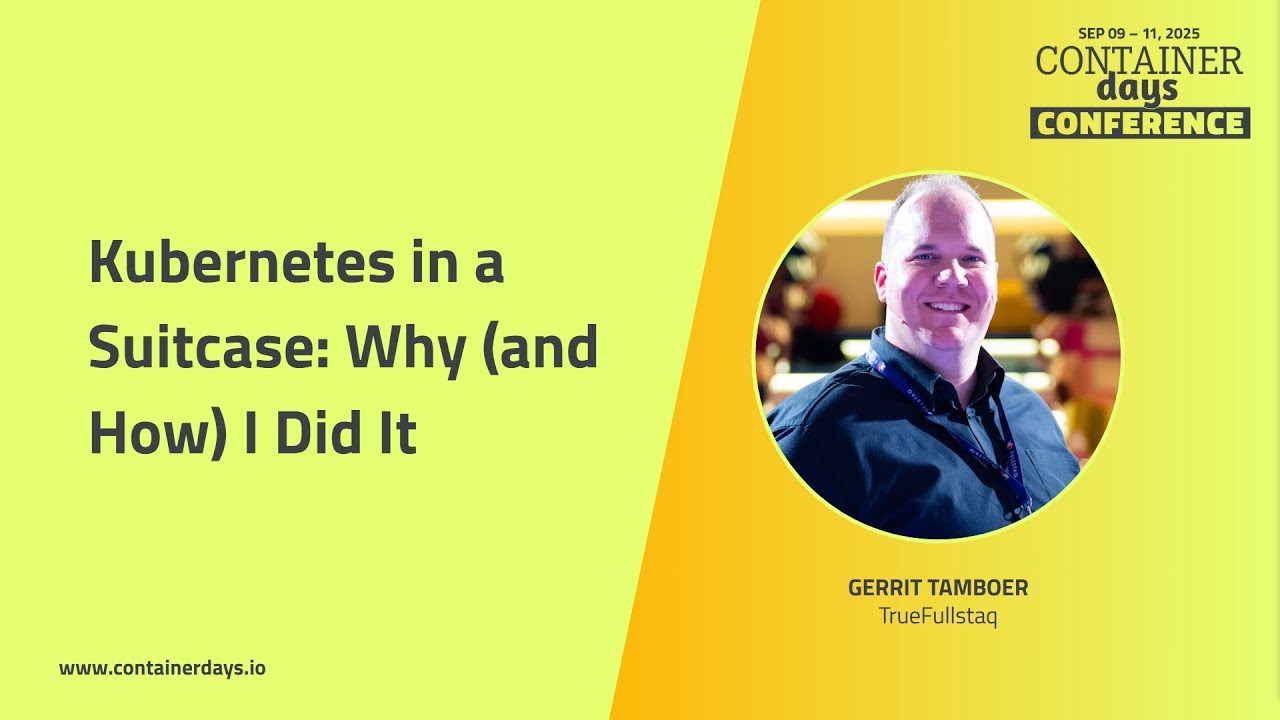 Kubernetes in a Suitcase: Why (and How) I Did It - Gerrit Tamboer