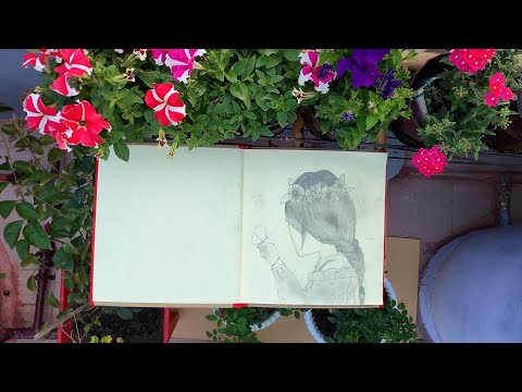 Sweet Spring Moments: Rooftop Drawing at My Spring Garden!