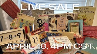LIVE SALE Retro Riches Coming Your Way for Junk Journals!