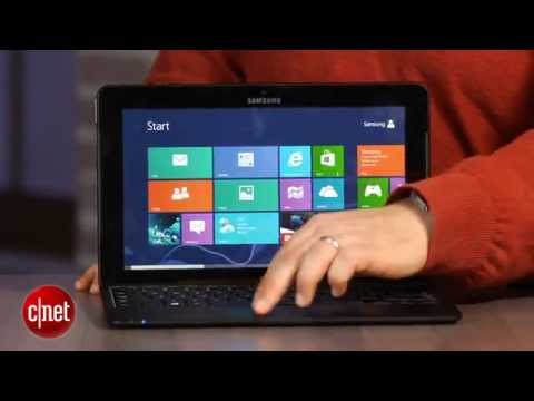 Laptop: Samsung ATIV Smart PC Pro 700T, a Windows 8 tablet with a keyboard base