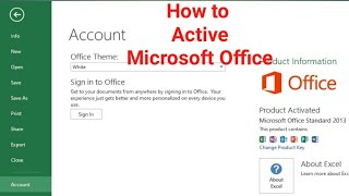 How to Activate Microsoft Office 2013/2016/2019/o365  free l activation MS office