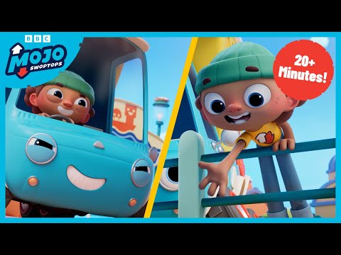 Save the day everyday with Mojo and Bo! | COMPILATION - Fun Truck Cartoon for Kids | Mojo Swoptops