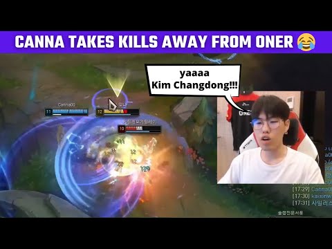 Canna takes kills away from Oner 😂 | T1 cute moments | T1 stream moments