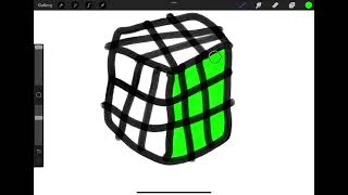Me drawing a Rubix Cube (I OWN NOTHING, CREDIT2EVERY1.)