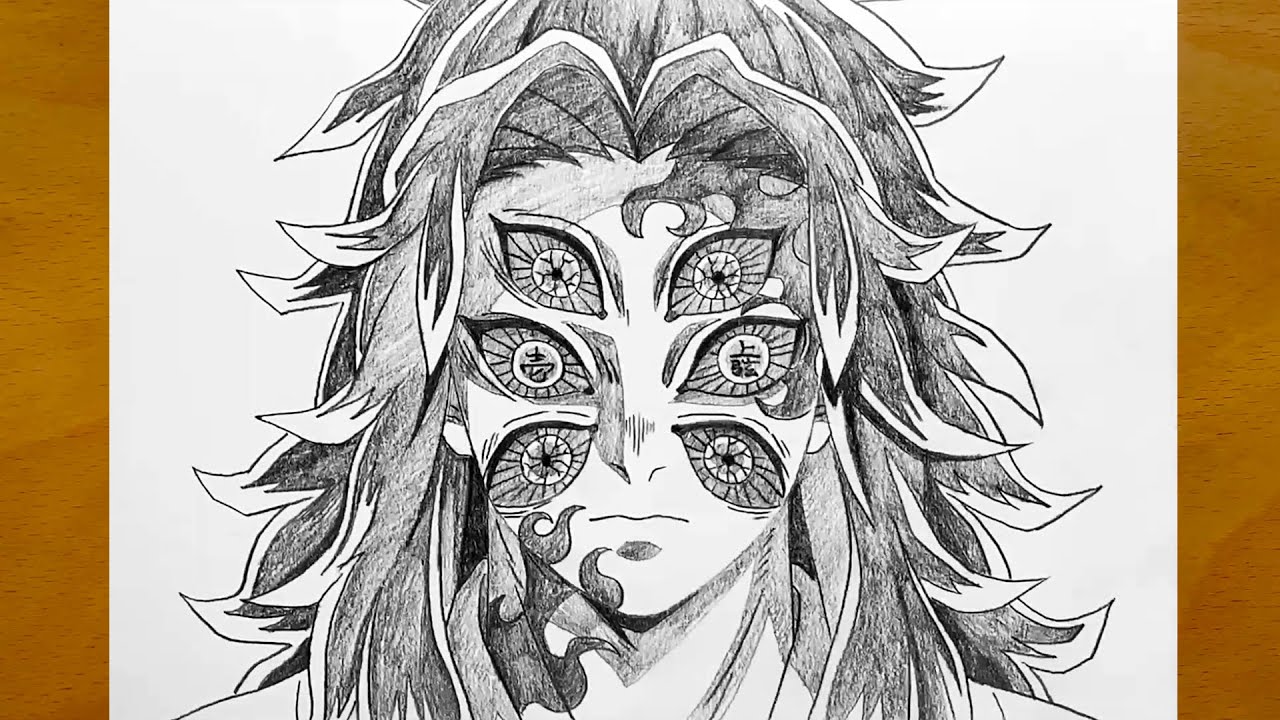 How to Draw Kokushibo from Demon Slayer || Intense Anime Sketch || Demon Slayer Drawing