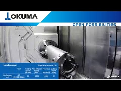Токарно-фрезерный обрабатывающий центр с фрезерным шпинделем OKUMA MULTUS U4000 - Видео c Youtube №1