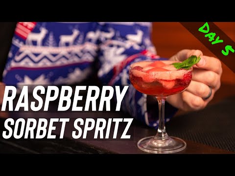Raspberry Sorbet Spritz | Refreshingly Sweet & Bubbly Cocktail