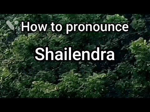 How to Pronounce Shailendra